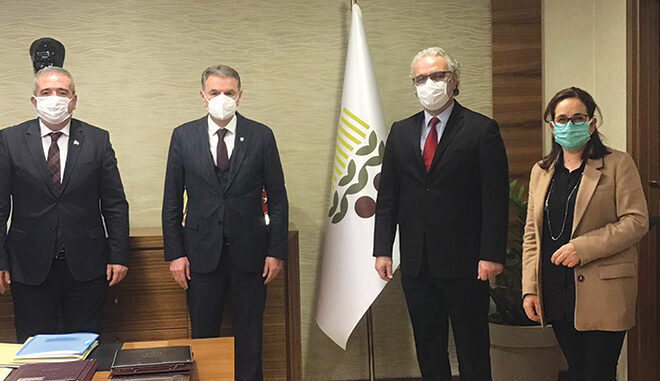 TABADER TOPRAK MAHSULLERİ OFİSİ GENEL MÜDÜRÜNÜ ZİYARET ETTİ.